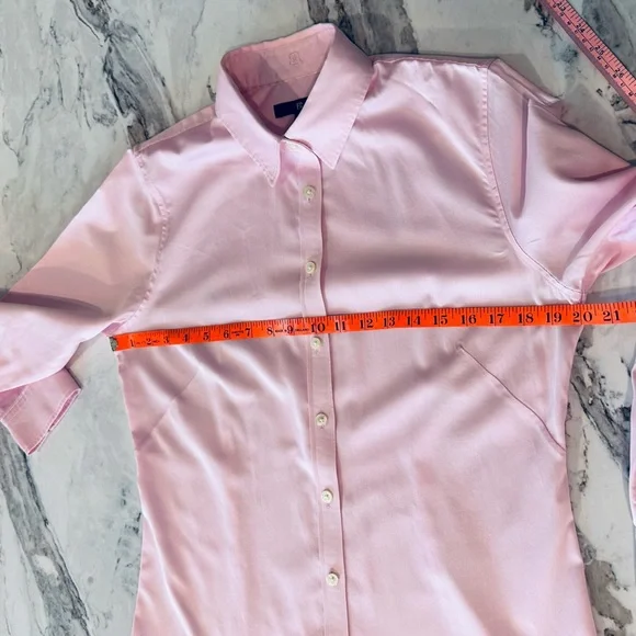 Banana Republic Light Pink Button Down Tailored Oxford Shirt-Size Small-Like New - Picture 7 of 7